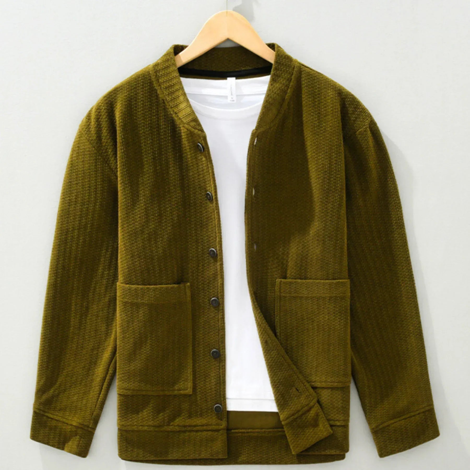 Mosswood Kapok-Lined Cotton Jacket - Emerald Green
