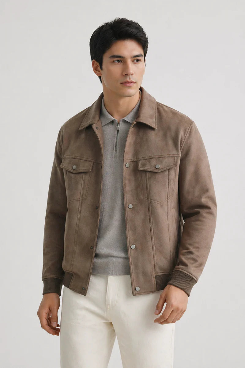 Jacket Suede Classic - Khaki