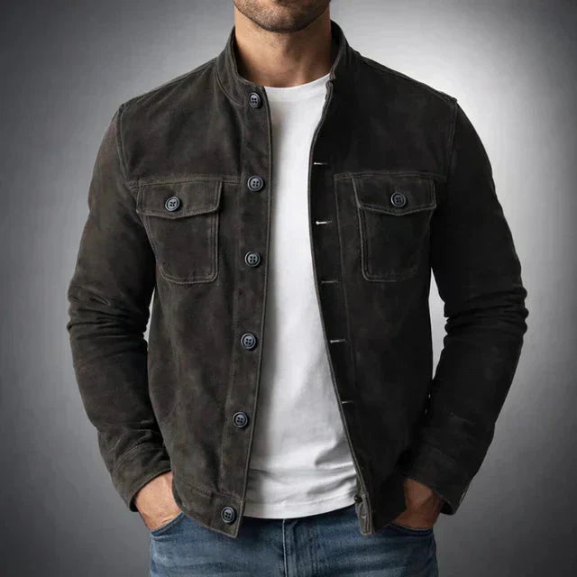 Jacket Lorenzo Suede - Dark Brown