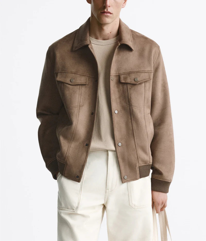 Jacket Suede Classic - Khaki