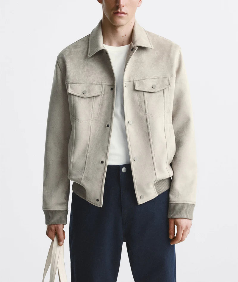 Jacket Suede Classic - Khaki