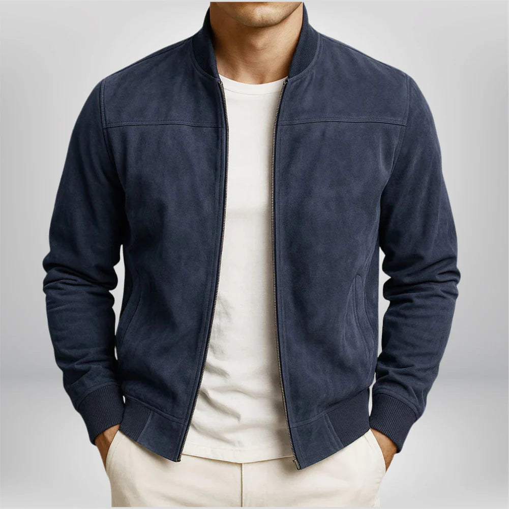 Jacket Matteo Leather - Blue