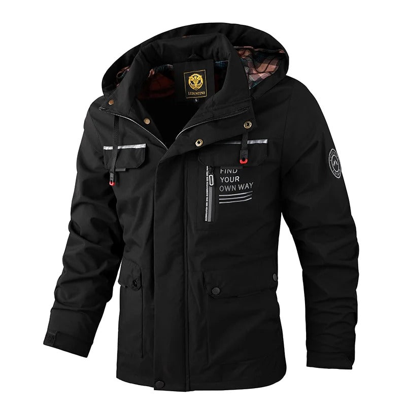 Hooded Waterproof Jacket – White