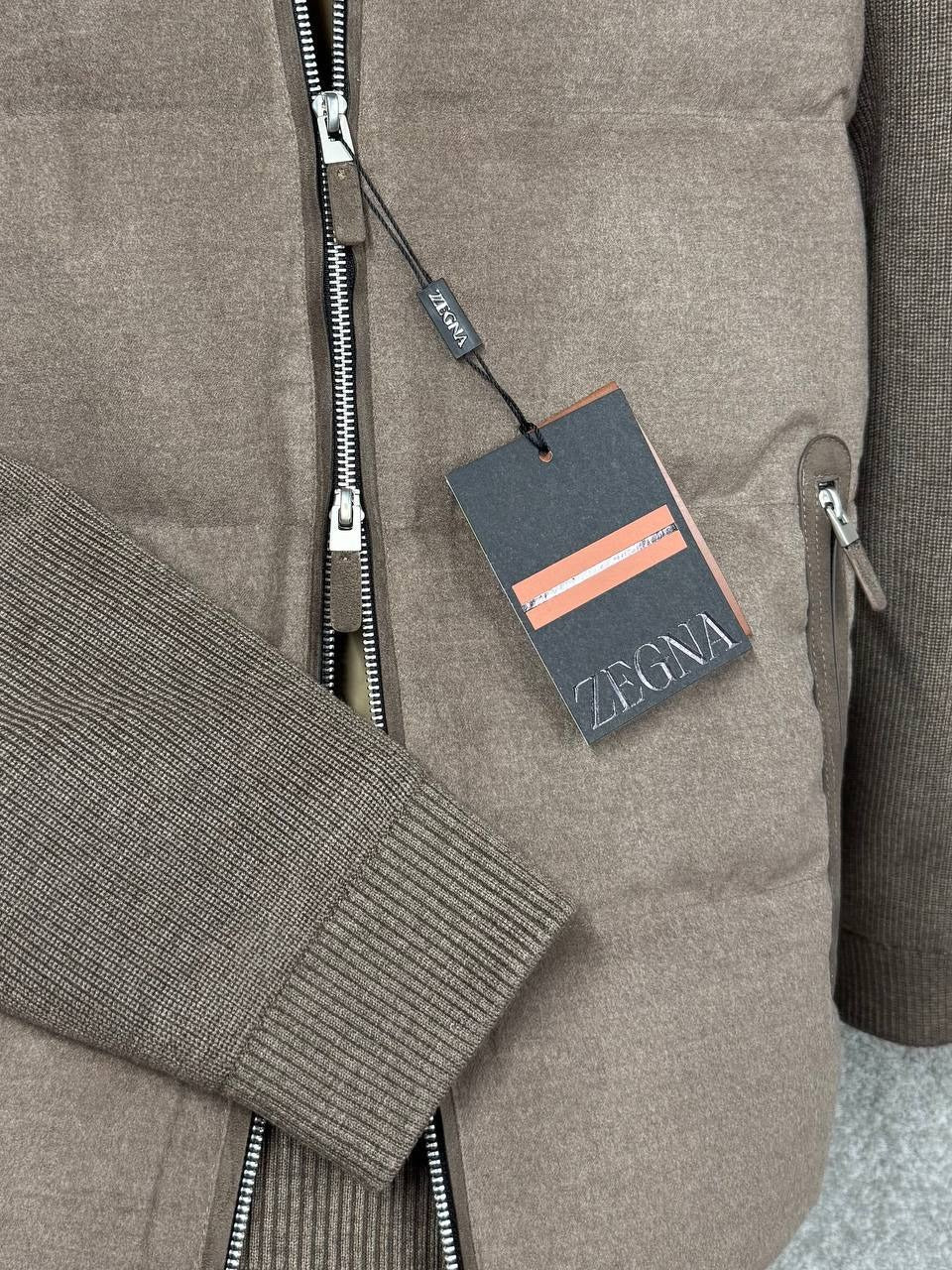 Wool Blend Quilted Jacket - Espresso Brown
