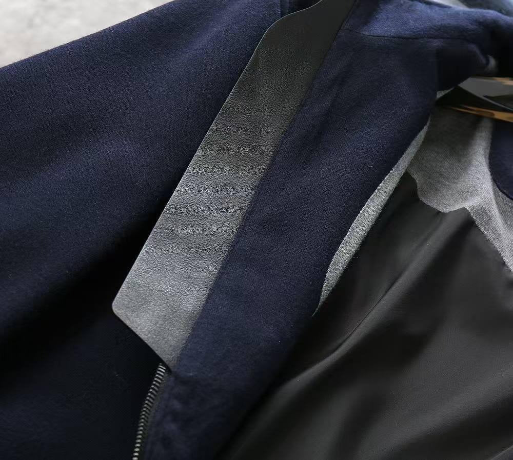 Refined Zip Jacket - Midnight Navy