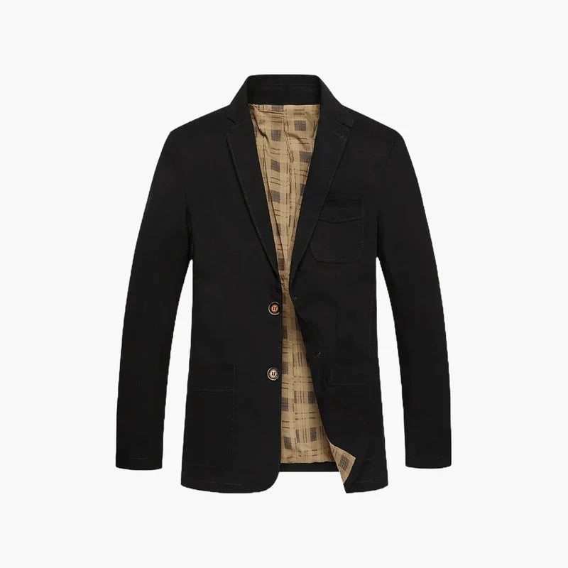 Jacket Tailored Cotton - Black