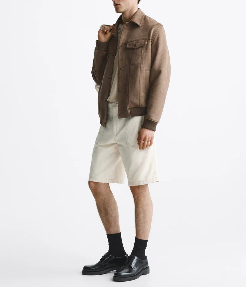 Jacket Suede Classic - Khaki