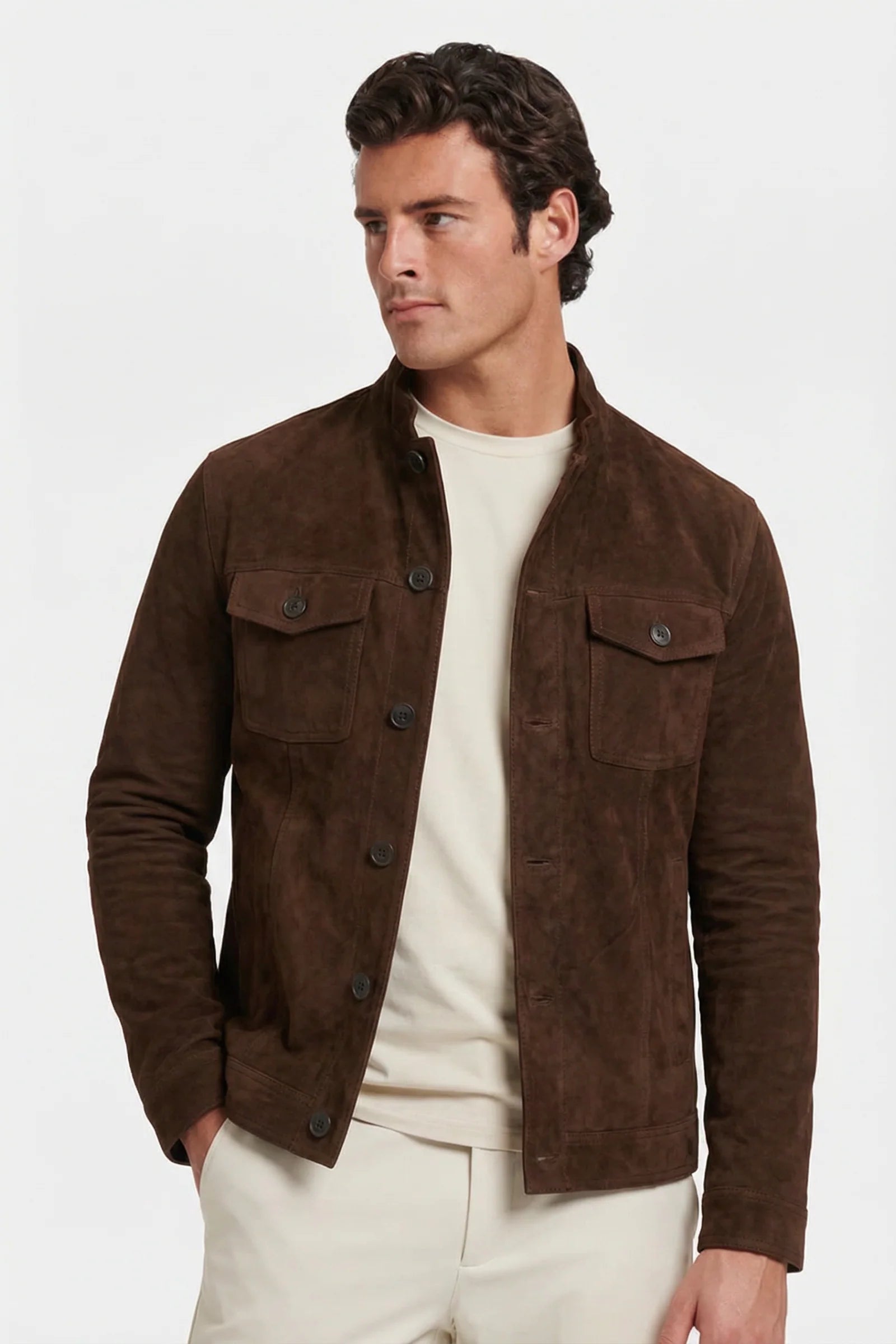 Jacket Julian Suede - Dark Brown