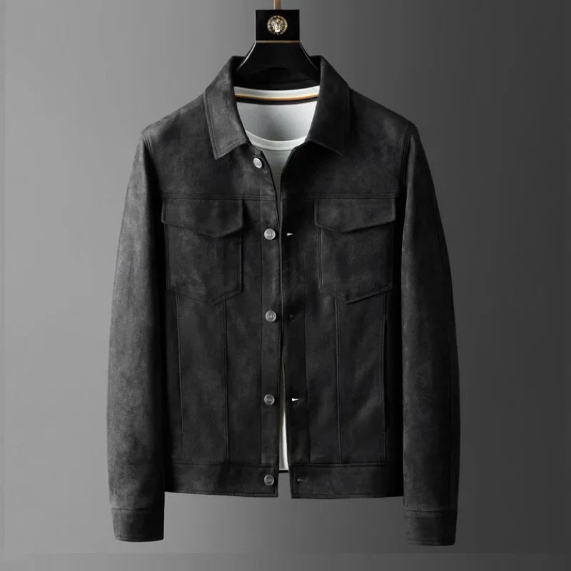 Jacket Casual Suede - Black