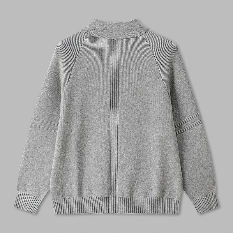 Jacket Knit Zip - Gray
