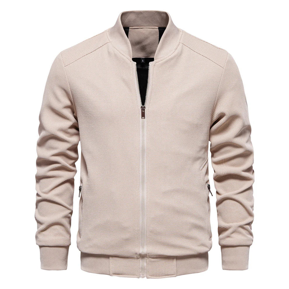 Jacket Theo Knit Bomber - Navy Blue