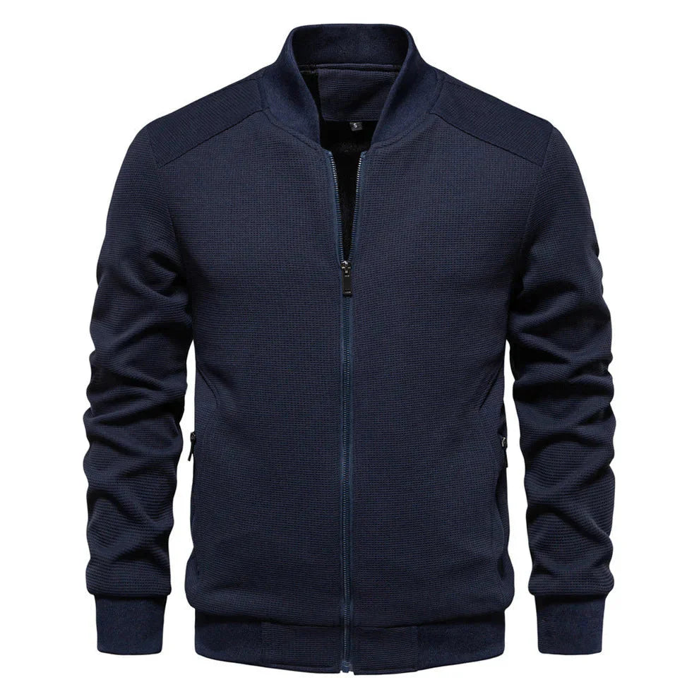 Jacket Theo Knit Bomber - Black