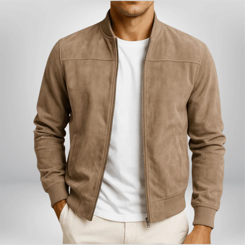 Jacket Matteo Leather - Dark Blue