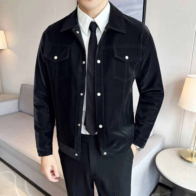 Jacket Classy Leather - Black