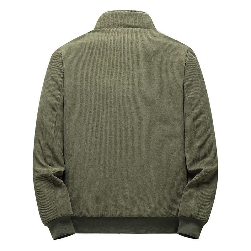 Thermal-Lined Corduroy Jacket – Green