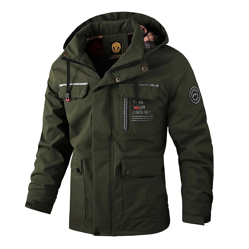 Hooded Waterproof Jacket – White
