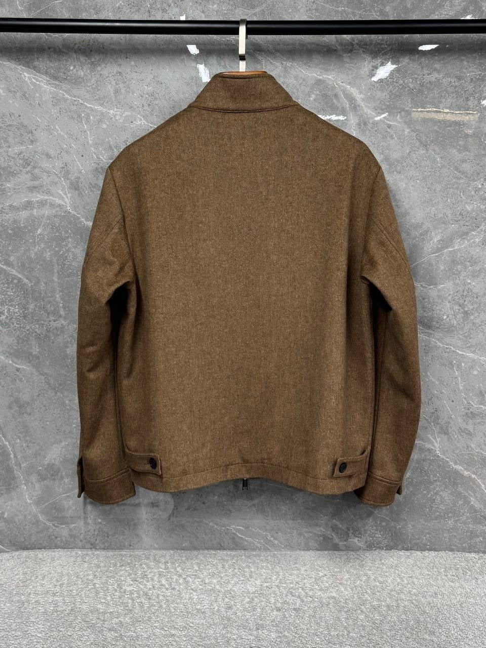 Tailored Wool Zip Jacket