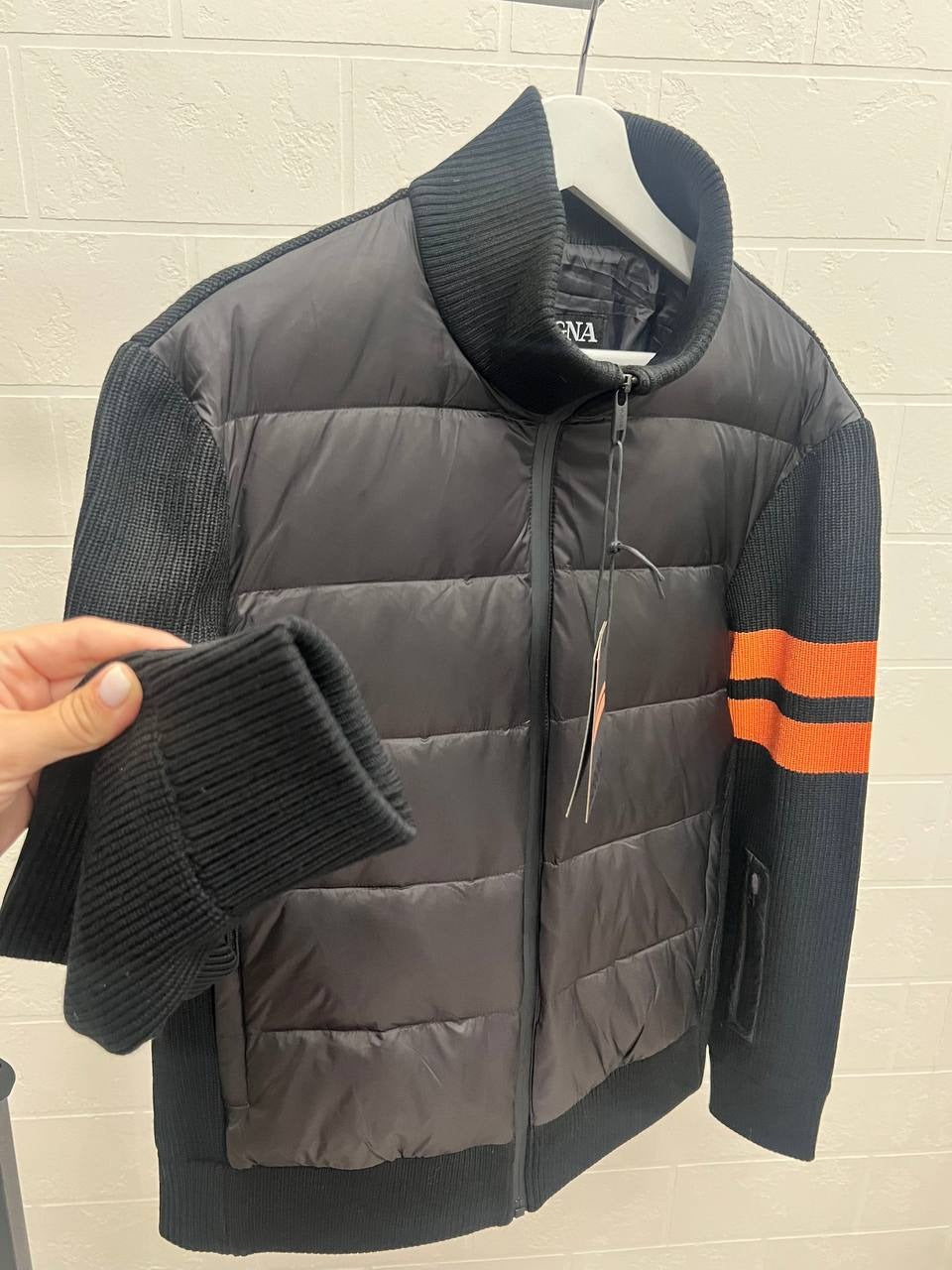 Quilted Zip Knit Jacket